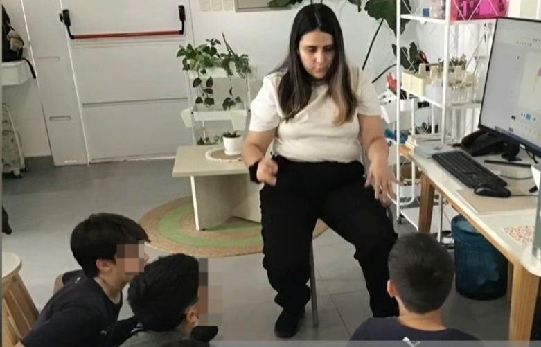 me working with kids in a space